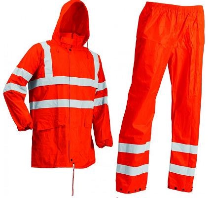 Lyngsoe LR 40552 Jas en broek - L - Fluor oranje