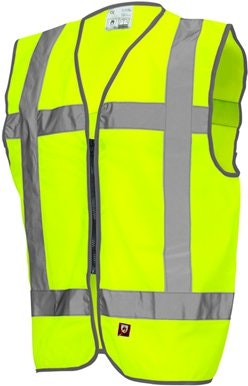 Tricorp V-RWS-FR-ZIP Veiligheidsvest RWS Vlam (453017) - Fluor Yellow - 3XL-4XL