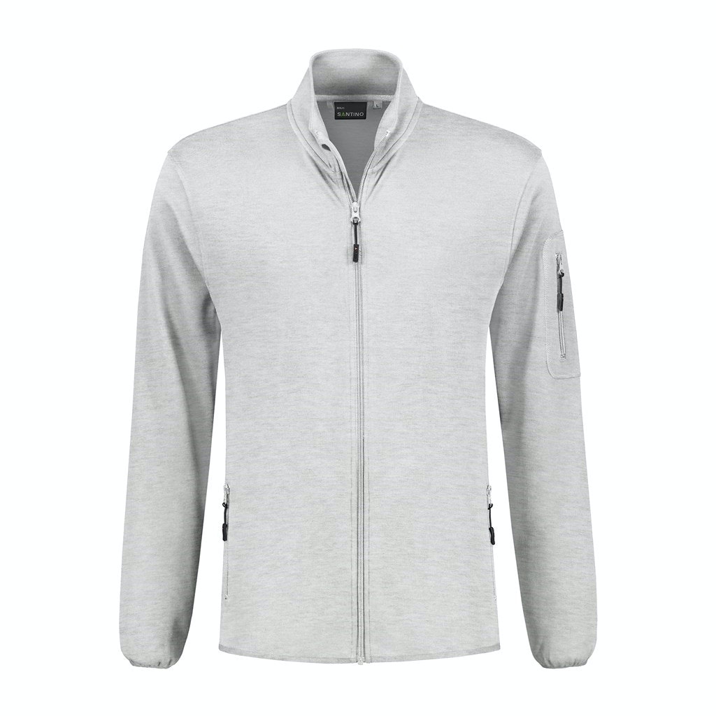 Santino sweatvest Berlin - Ash Grey 8081 - M