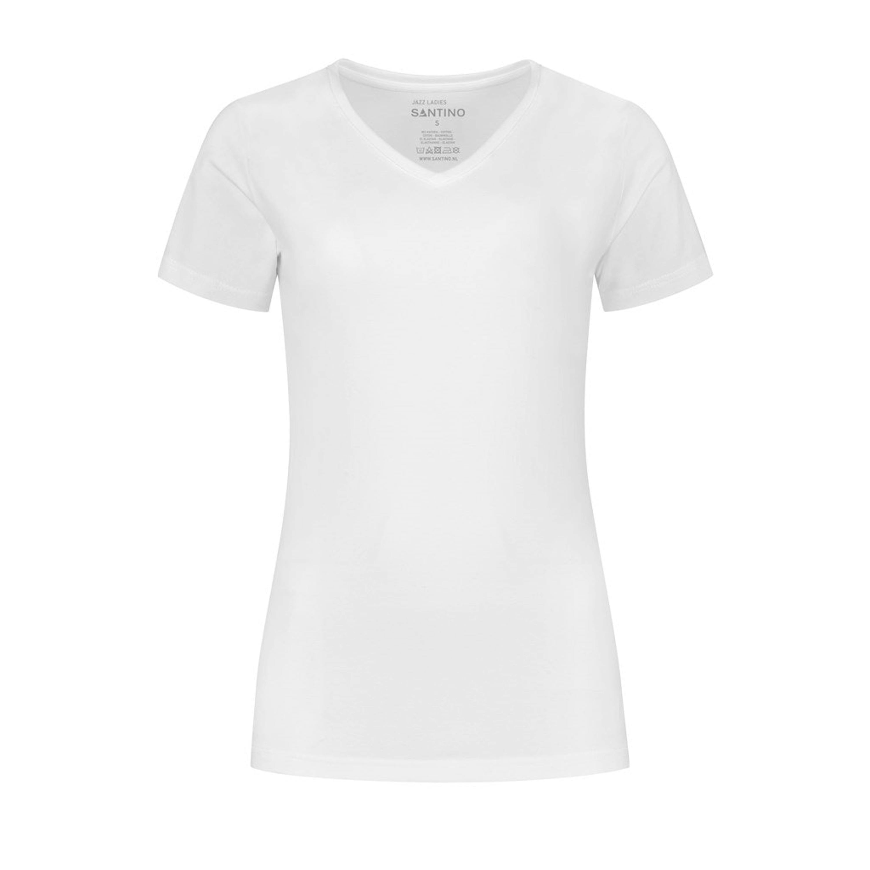 Santino T-shirt Jazz Dames - S - Wit 1000 Santino T-shirt Jazz Dames - S - Wit 1000