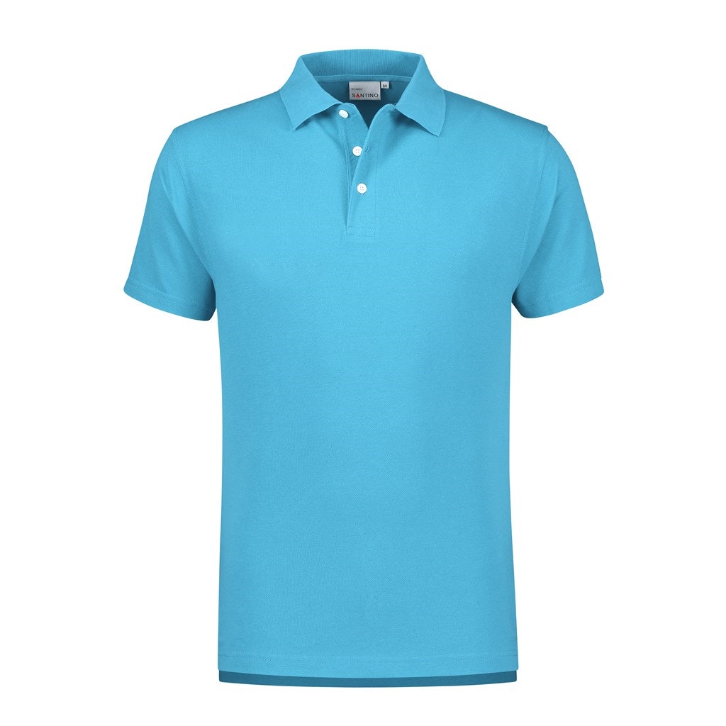 SANTINO Poloshirt Ricardo  - 5XL - Aqua 6011