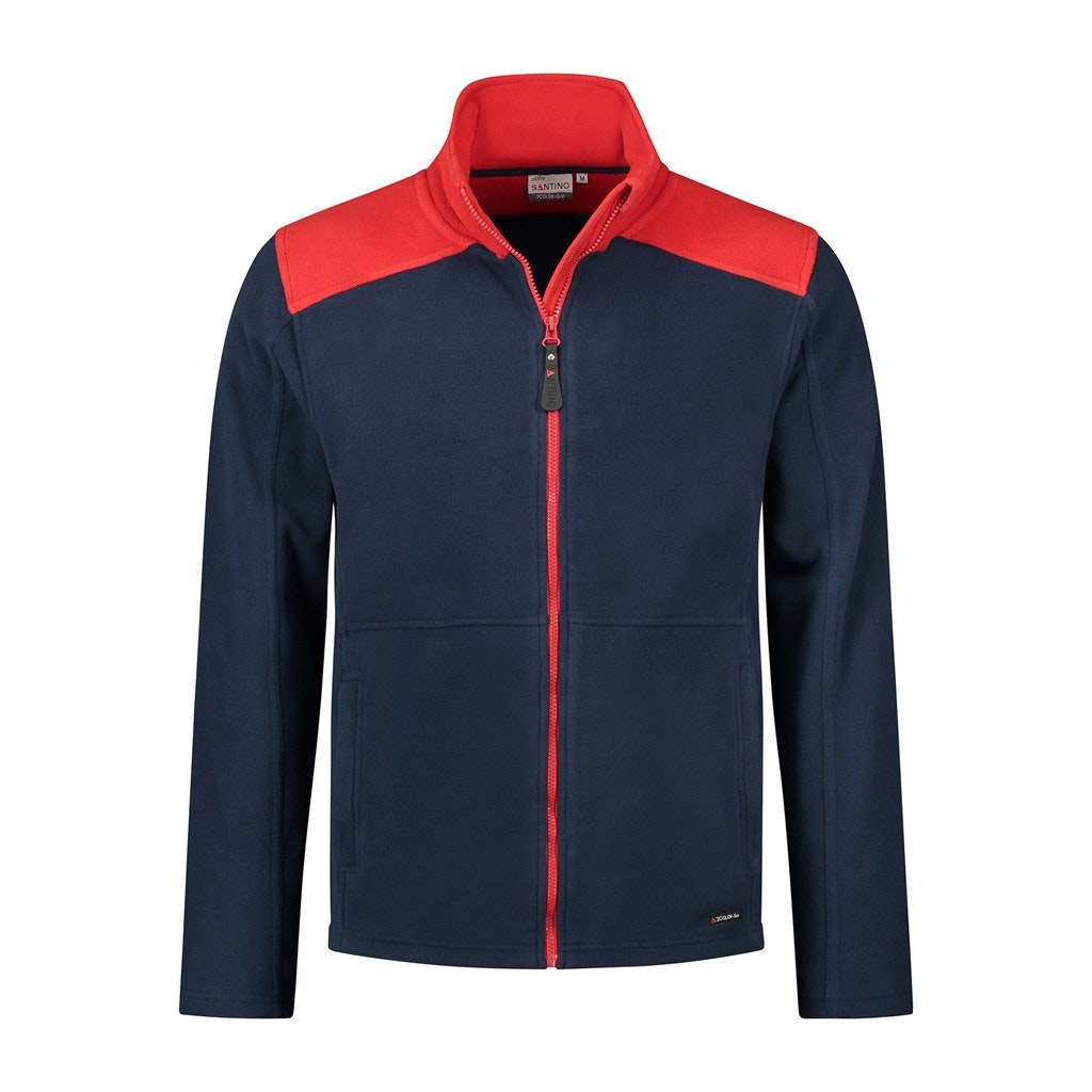 Santino polarfleece Trento - Real Navy / Red 6214 - L