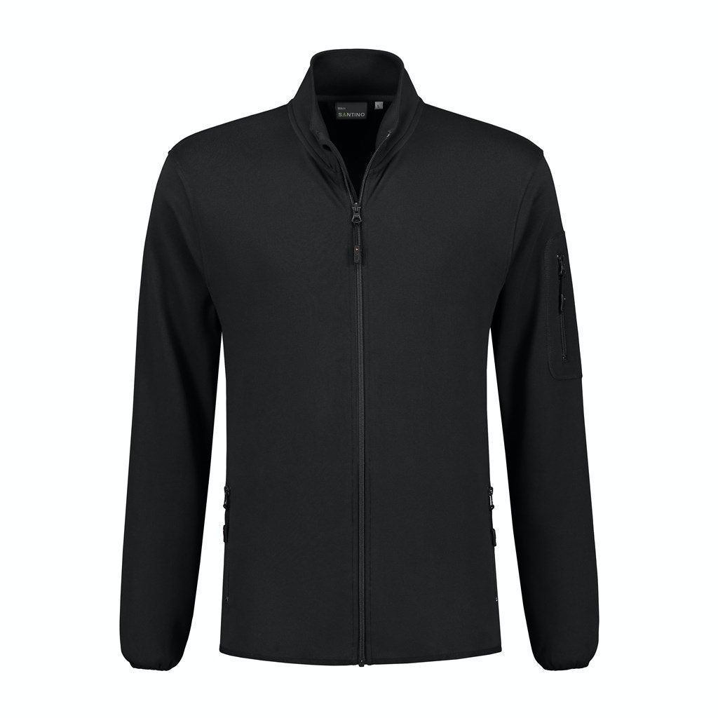 Santino sweatvest Berlin - Zwart 8000 - XL