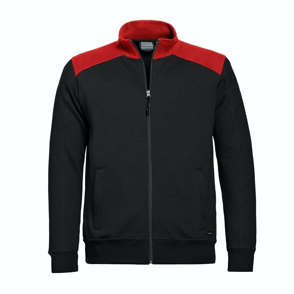 Santino sweatjack Toronto bi-colour - Black / Red  - M