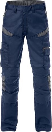 Fristads Fusion Werkbroek 2555 STFP Kniezakken (129482) - Navy / Grey 586 - 154