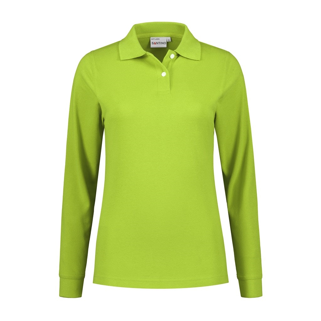 Santino Matt poloshirt Dames - Lime 5016 - XS