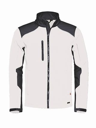 Santino softshell jacket Tour - L - White / Graphite 1200