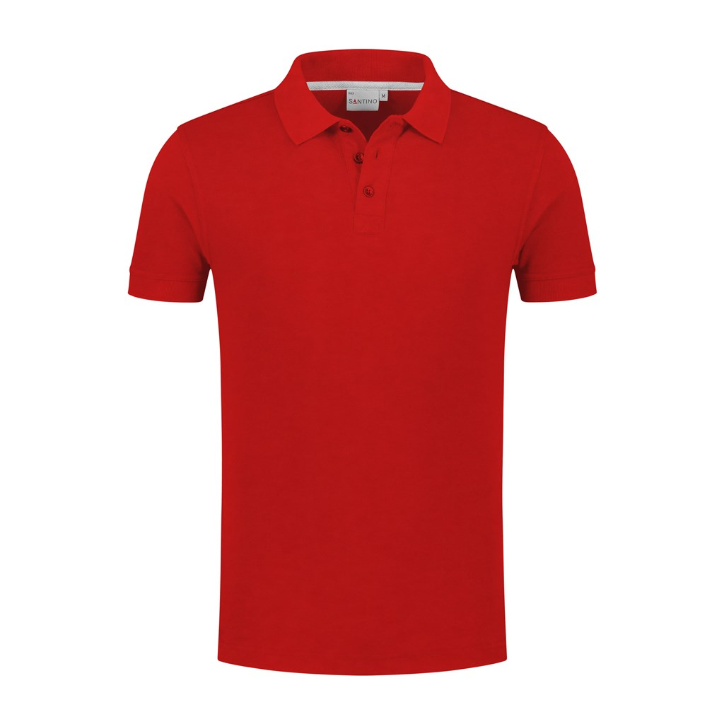 SANTINO Poloshirt Max - S - Wit 1000