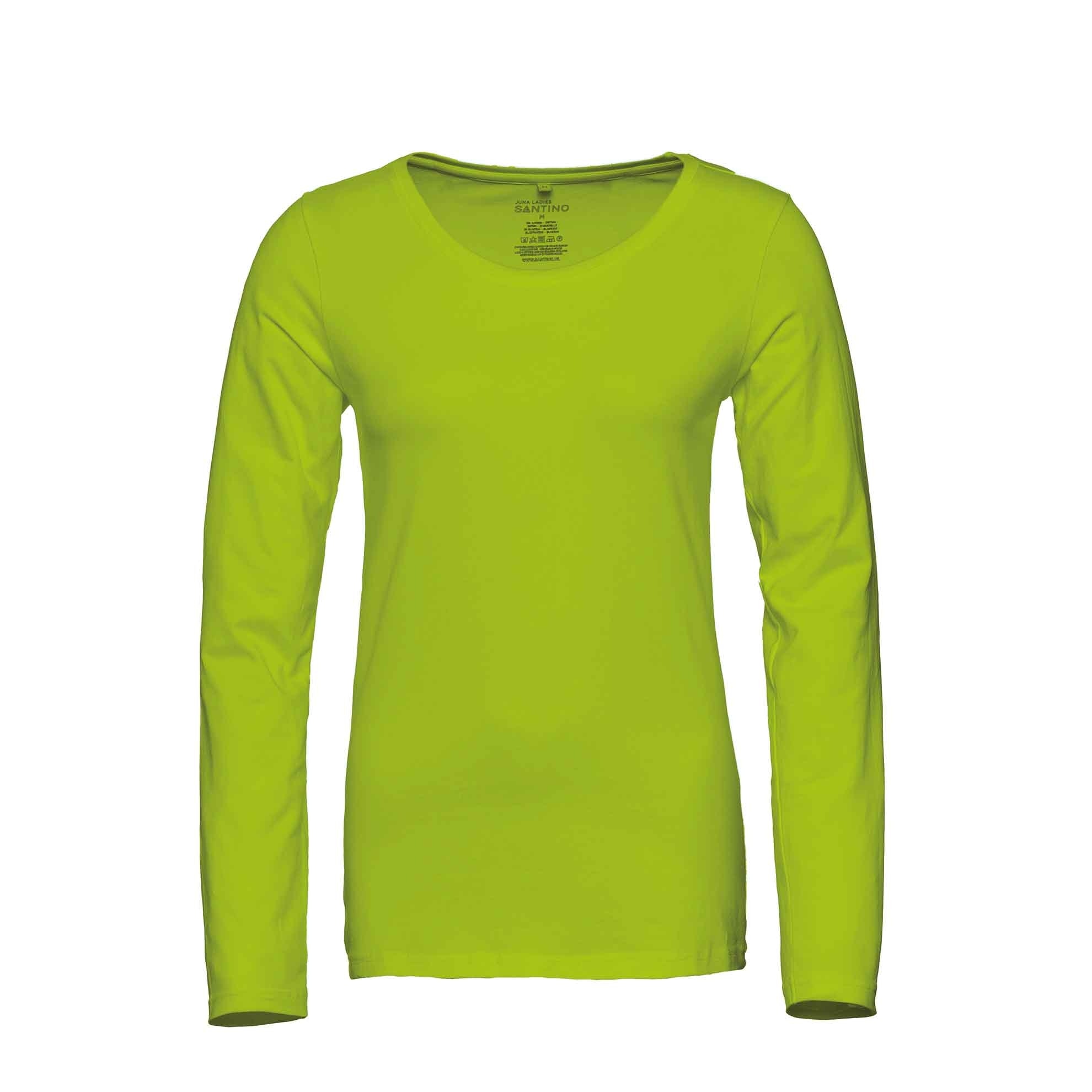 Santino slimfit T-shirt lange mouw Juna Ladies - Lime 5016 - XS