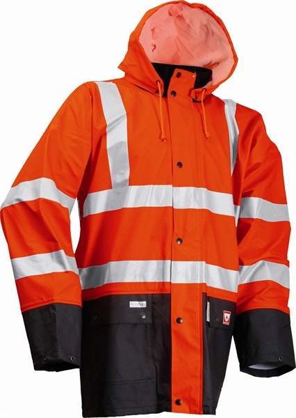 Lyngsoe LR 37 Regenjas - Fluor oranje / Navy - 2XL
