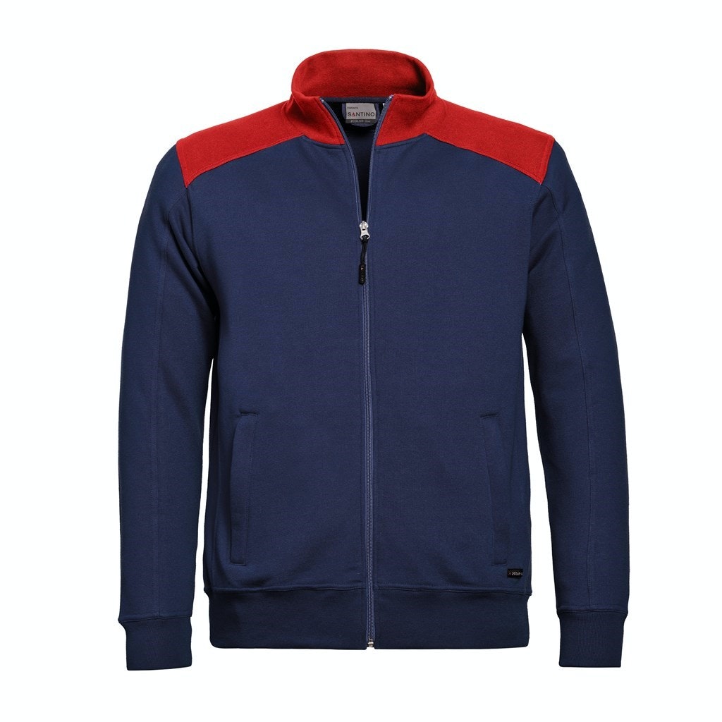 Santino sweatjack Toronto bi-colour - S - Real Navy / Red 6214