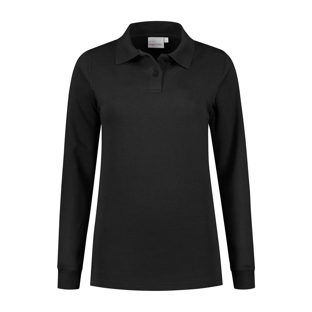 SANTINO Polosweater Rick Dames - Zwart 8000 - XXL