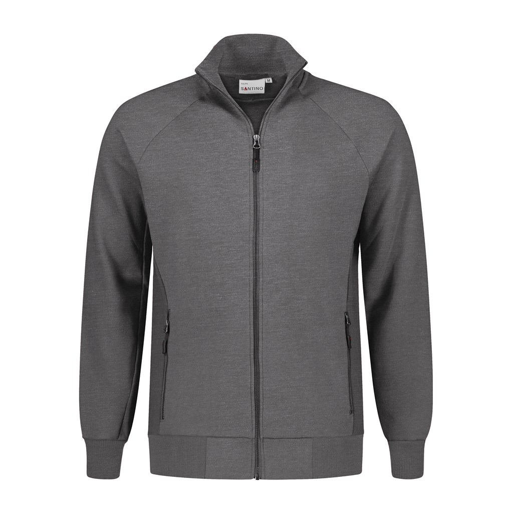 SANTINO Sweatvest Ralph - Zwart 8000 - 3XL