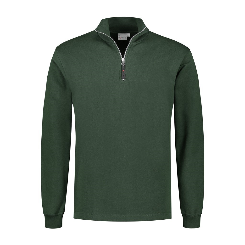 SANTINO Zipsweater Alex - 4XL - Donker Groen 5013