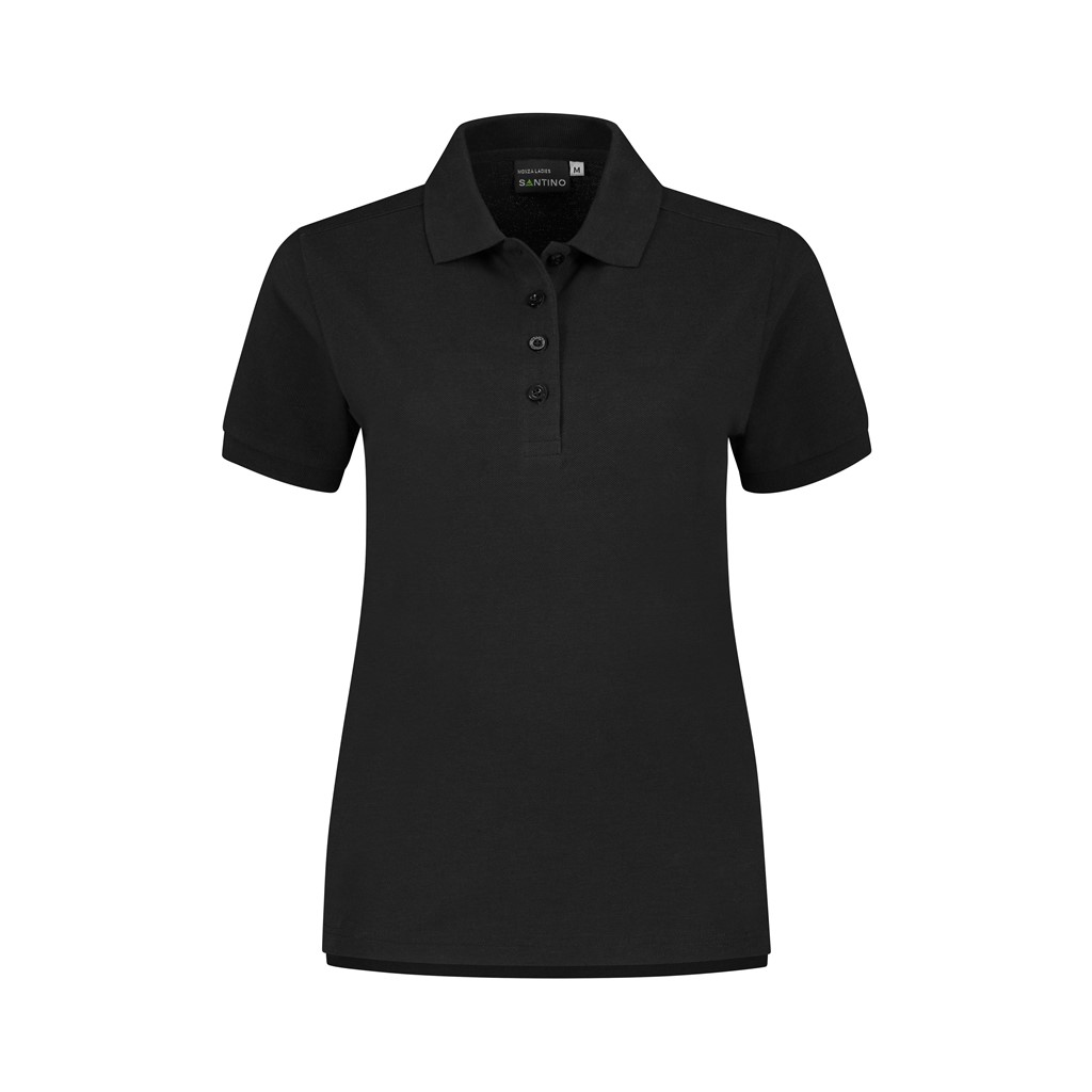 SANTINO Poloshirt Monza Dames - Zwart 8000 - XS