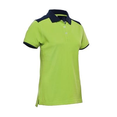 Santino poloshirt Tivoli Ladies - S - Lime / Real Navy 5020