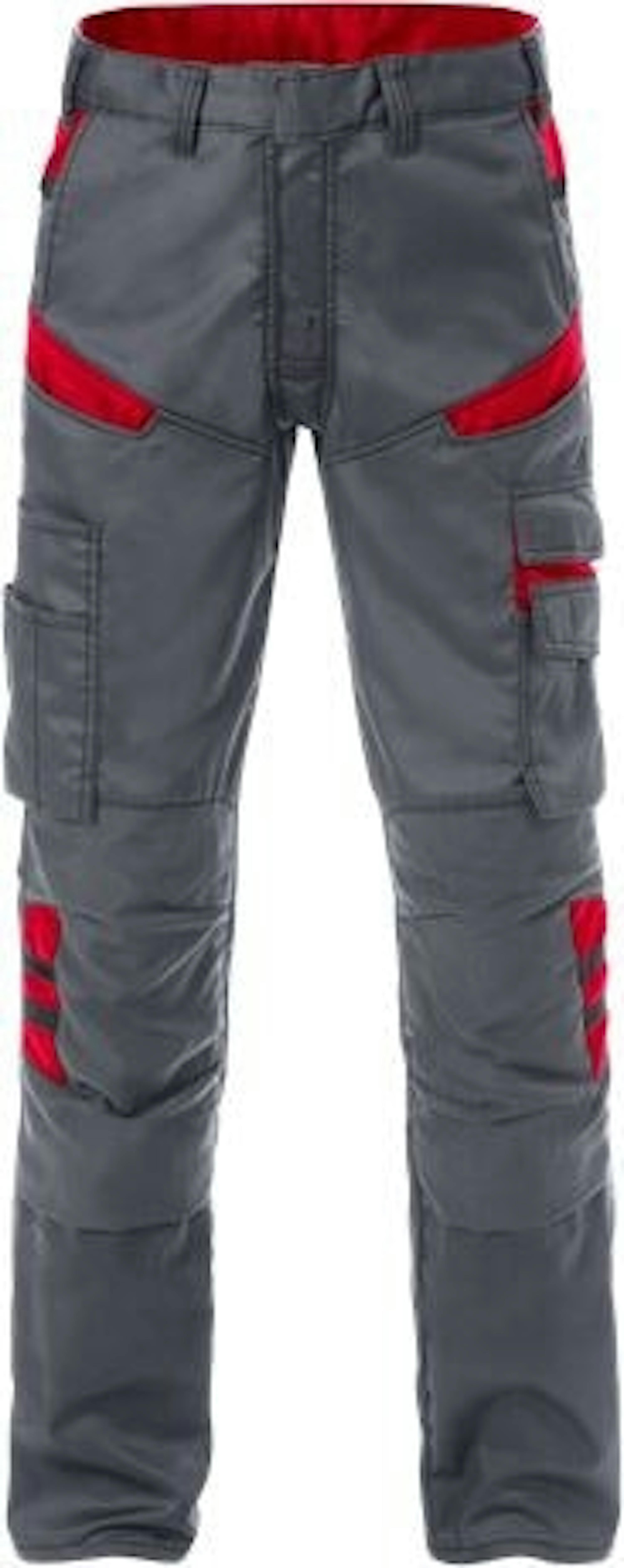 Fristads Fusion Werkbroek 2555 STFP Kniezakken (129482) - Grey / Red 866 - 150 Fristads Fusion Werkbroek 2555 STFP Kniezakken (129482) - Grey / Red 866 - 150