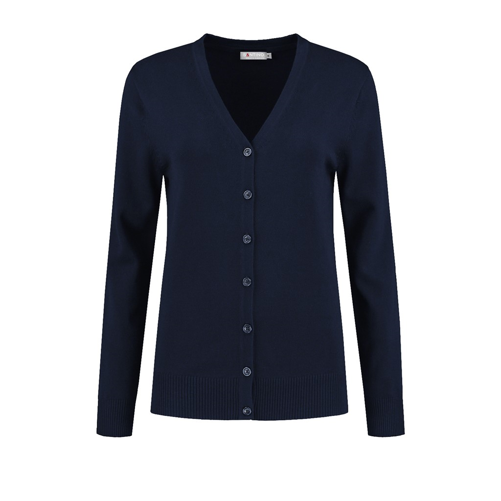 SANTINO Cardigan Prato Dames - Real Navy 6040 - Real Navy 6040 - M