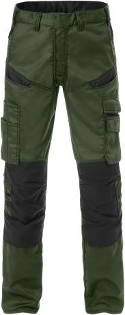 Fristads Fusion Werkbroek 2555 STFP Kniezakken (129482) - Army Green / Black 796 - 152