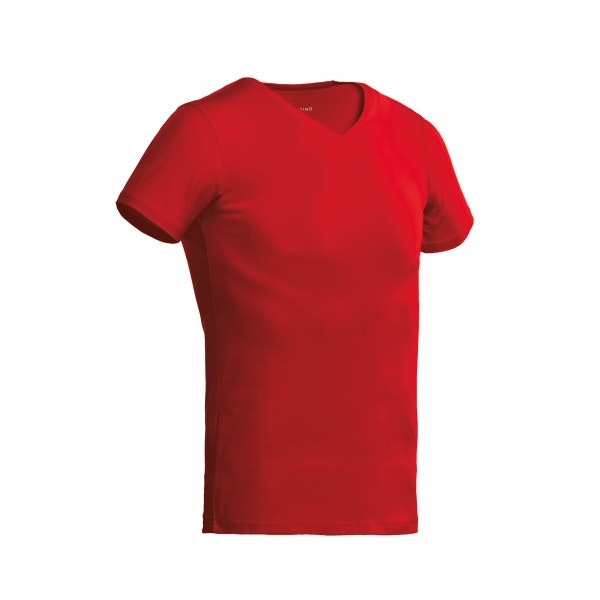 Santino T-shirt Jazz V-hals - S - Rood 2000