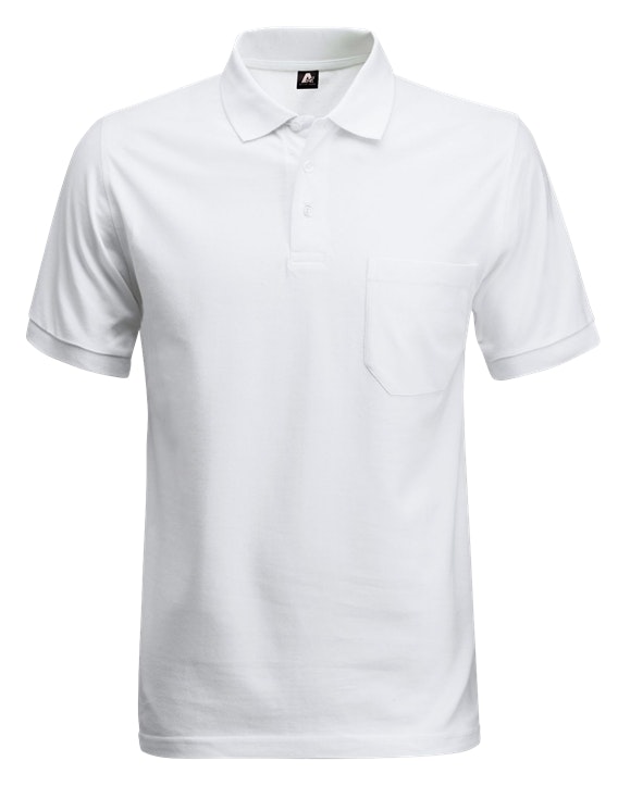 Acode 1721 Polo pique met borstzak (100219) - 4XL - Wit 900