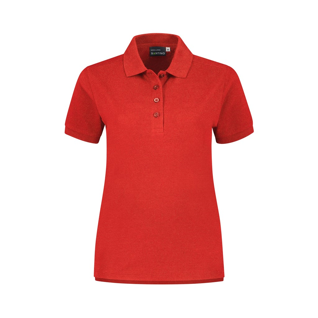 SANTINO Poloshirt Monza Dames - Zwart 8000 - XS