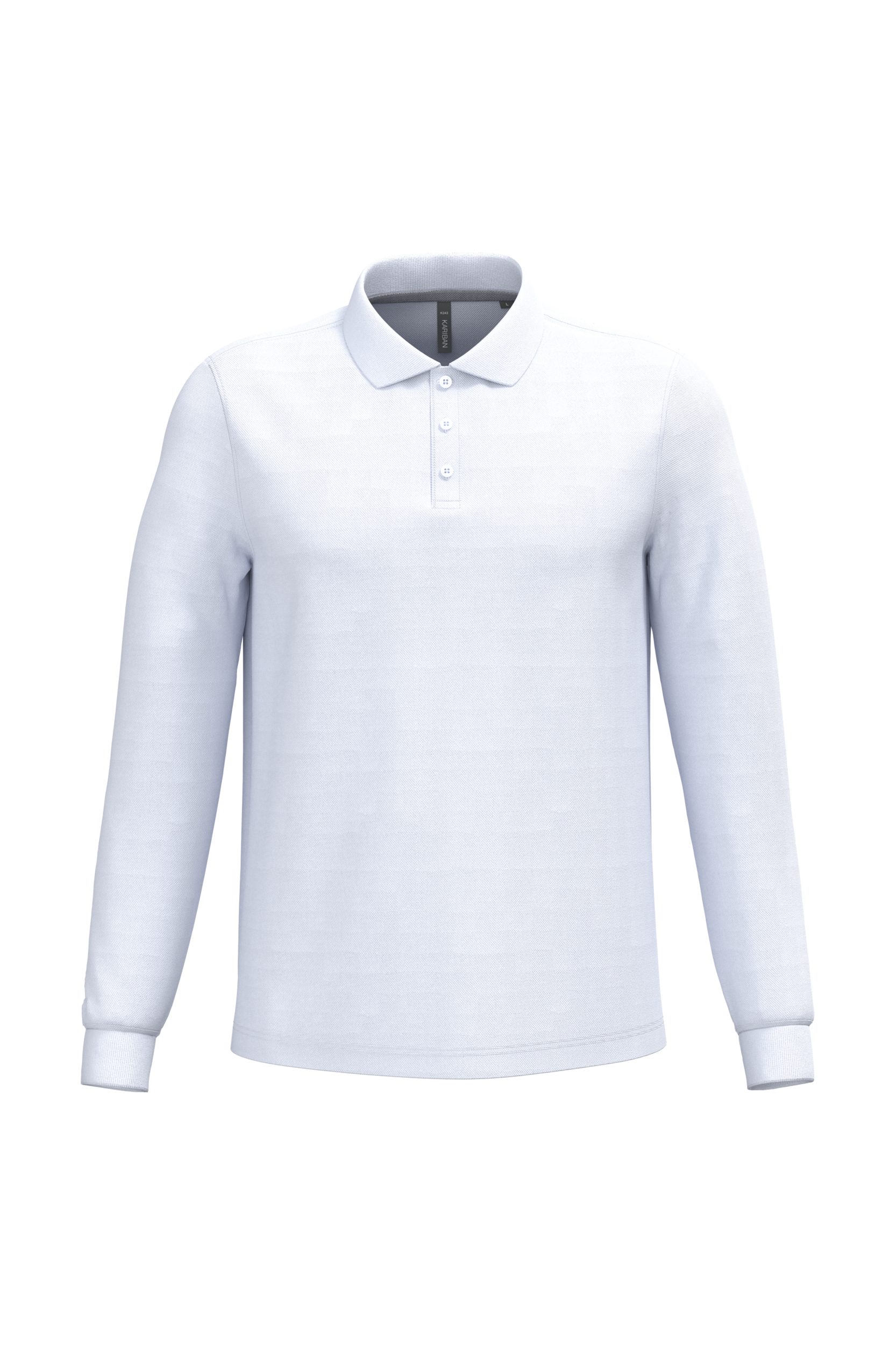 Kariban herenpolo lange mouw K243