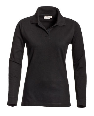 Santino Matt poloshirt Dames - Zwart 8000 - XL
