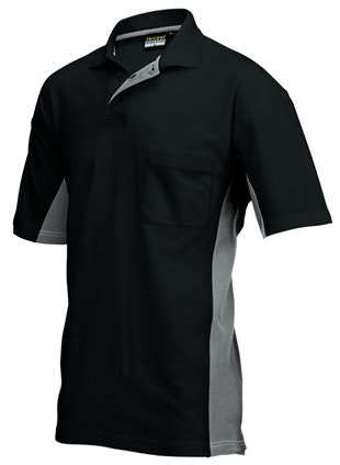 Tricorp TP2000 Poloshirt Bi-Colour met borstzak (202002) - 5XL - Black / Grey