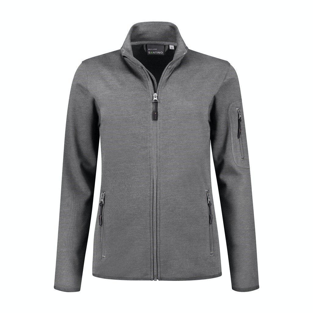 Santino sweatvest Berlin Dames - M - Donker Grijs - Dark Grey 8021