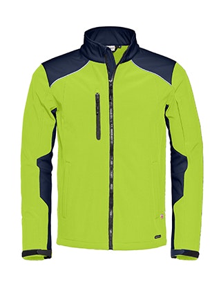 Santino softshell jacket Tour - Lime / Real Navy 5020 - L