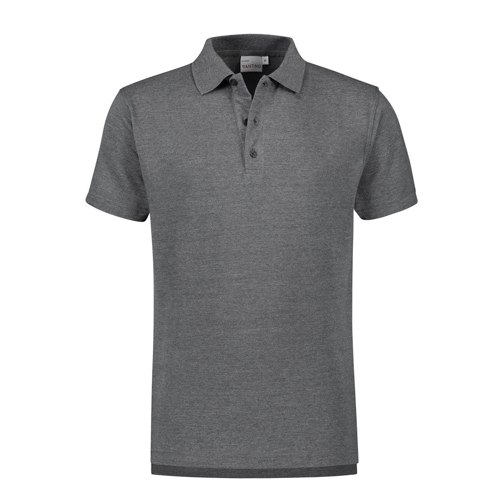 SANTINO Poloshirt Ricardo  - M - Donker Grijs - Dark Grey 8021