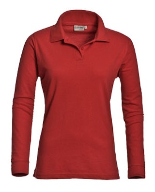 Santino Matt poloshirt Dames - S - Rood 2000