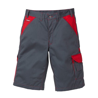 Fristads 100808 Icon Korte Broek (100808) - Grey / Red 866 - 56