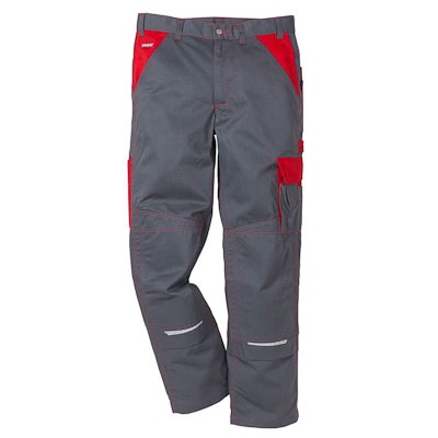 Fristads bi-colour werkbroek 100805 - 44 - Grey / Red 866