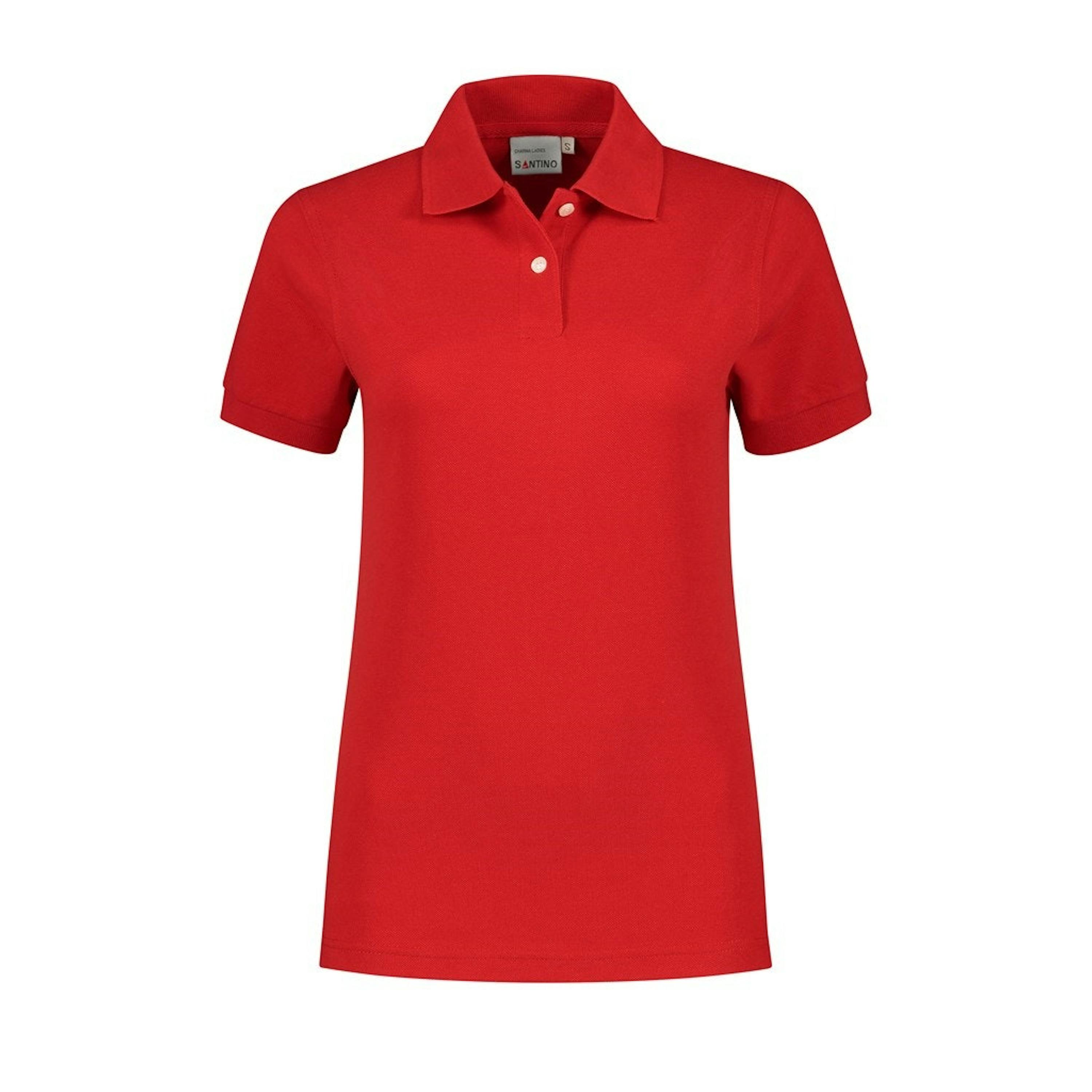 SANTINO Poloshirt Charma Ladies  - S - Rood 2000 SANTINO Poloshirt Charma Ladies  - S - Rood 2000